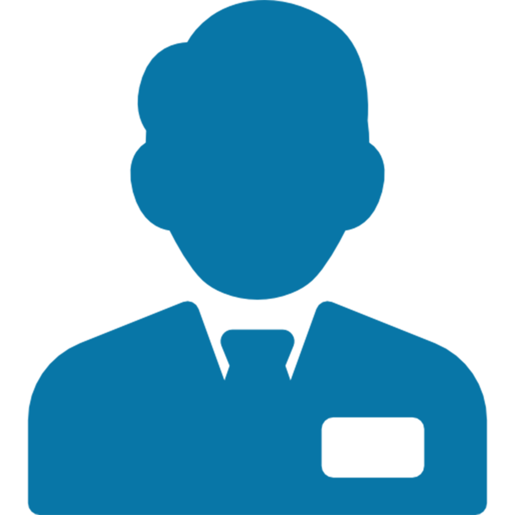 User icon representing dedicated trip manager support for charters