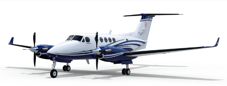 Twin-engine turboprop aircraft used for safe and efficient travel to remote or short-runway destinations